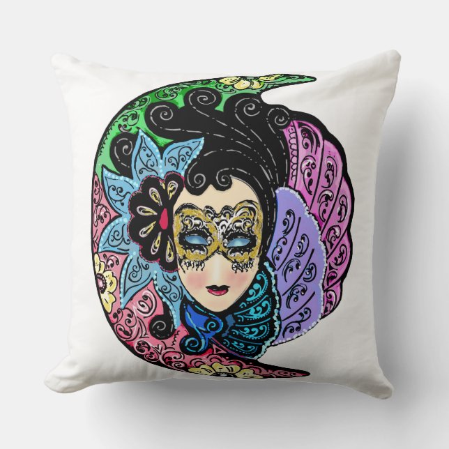 Mask Woman Kudde (Framsida)