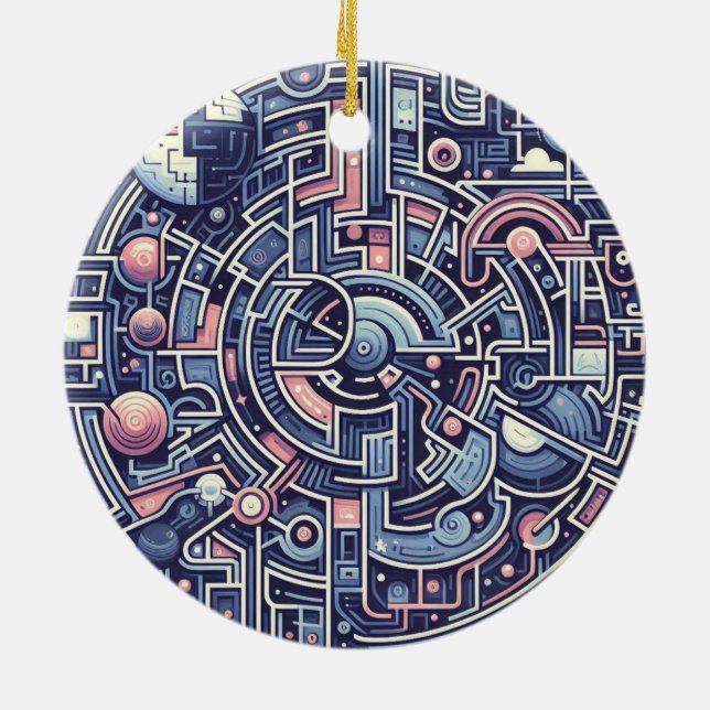 maska julgransprydnad keramik (Baksidan)