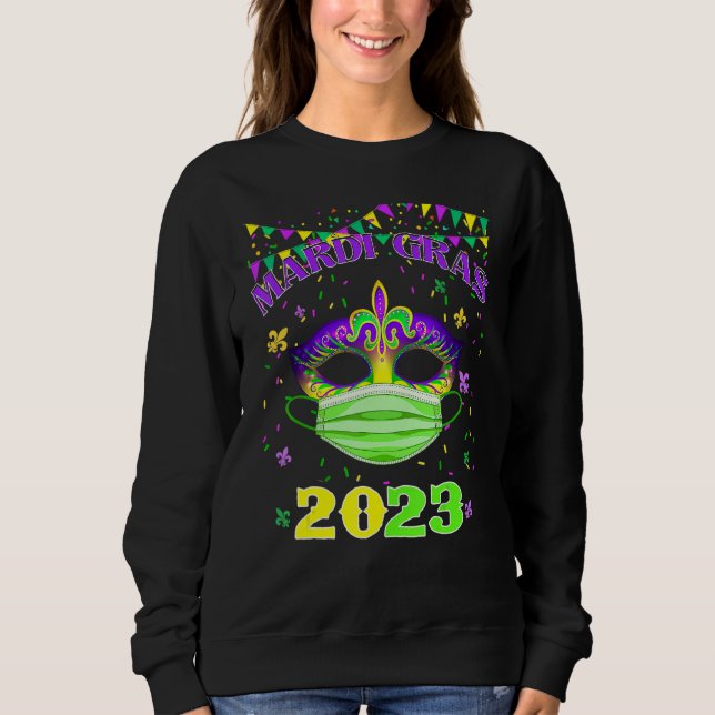 Maska med Ansikte-mask Mardi Gras 2023 T Shirt (Framsida)
