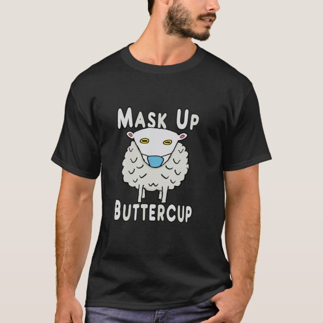 Maska Upp Smörblomma T Shirt (Framsida)