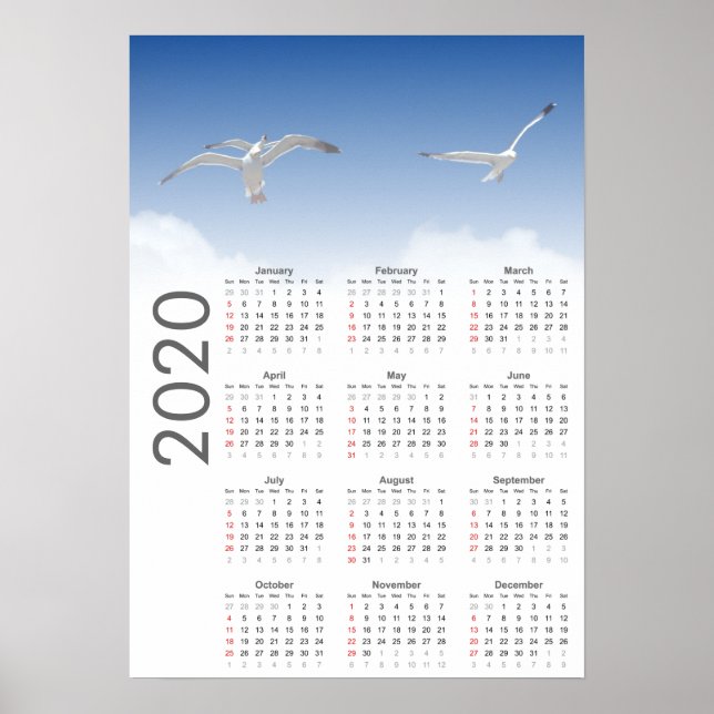 Måskalender 2020 Affisch (Framsidan)