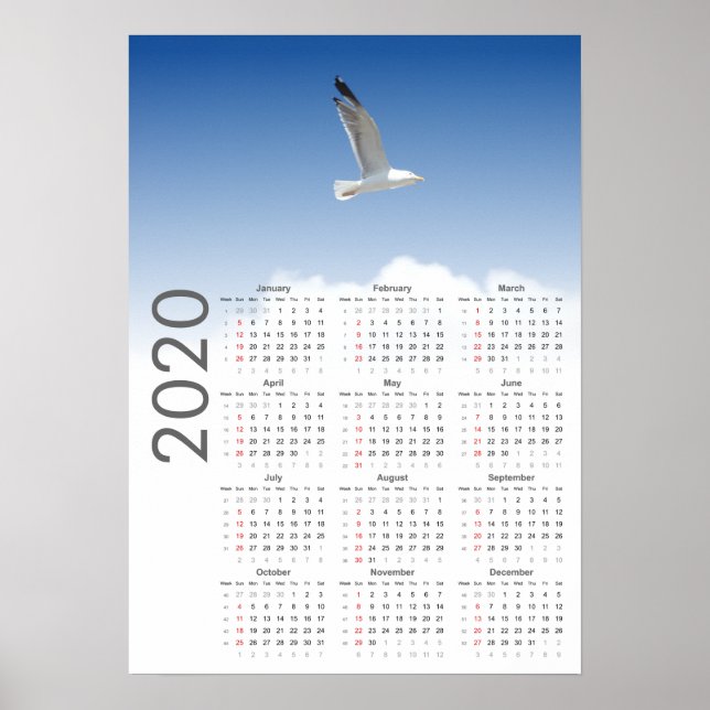 Måskalender 2020 Affisch (Framsidan)