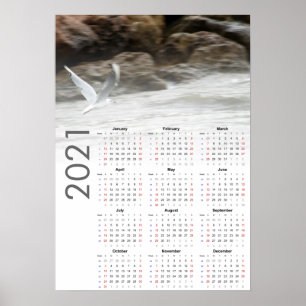 Måskalender 2021 Affisch - Söndag först