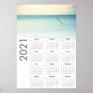 Måskalender 2021 Affisch - Söndag först