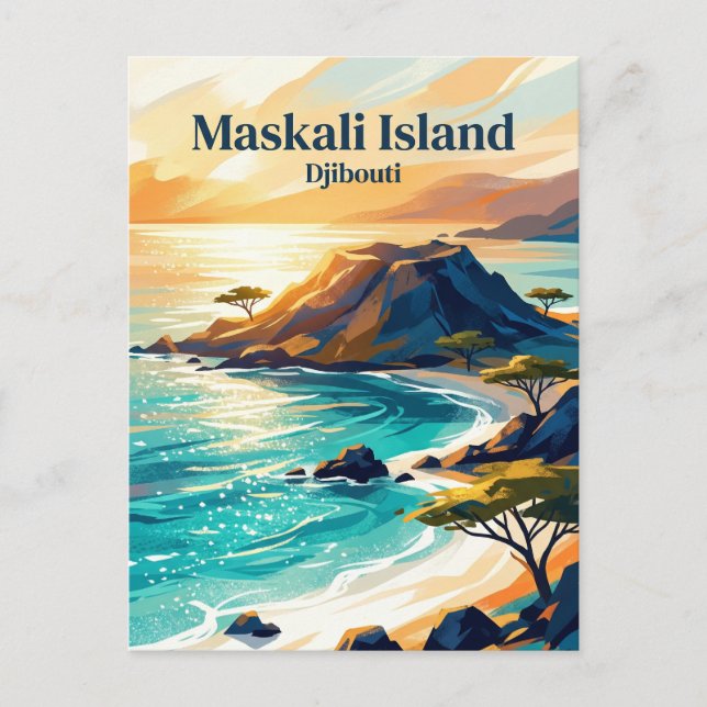 Maskaliön Djibouti Vykort (Framsida)