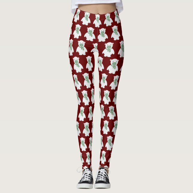 Maskat Polar Bear Leggings (Framsida)