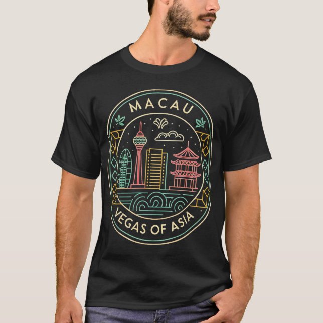 MASKAU, ASIENS VEGAS T SHIRT (Framsida)