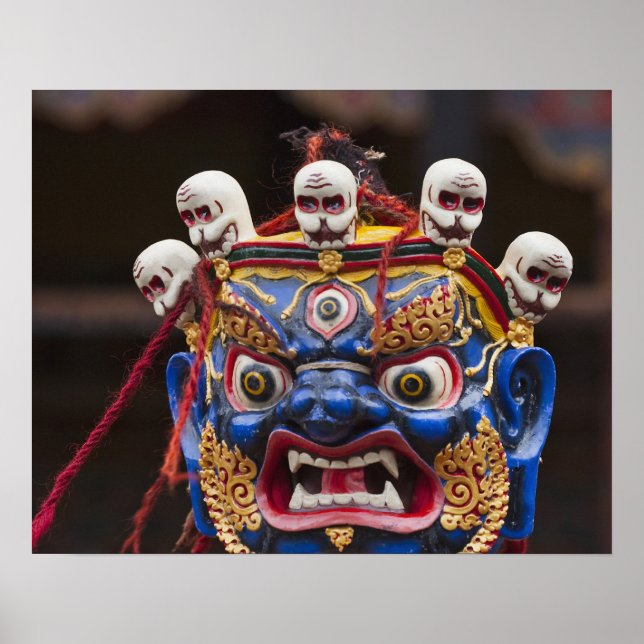 Maskdansresultat vid Tshechu-festival 2 Poster (Framsidan)