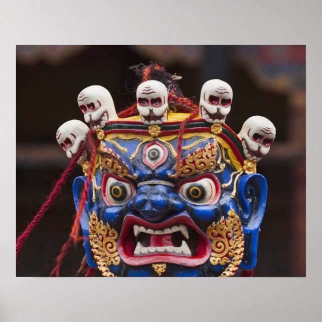 Maskdansresultat vid Tshechu-festival 2 Poster (Framsidan)