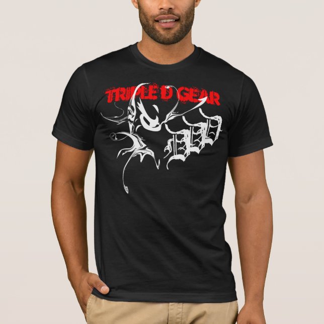 maskDDD trefaldigt D utrustar T Shirt (Framsida)