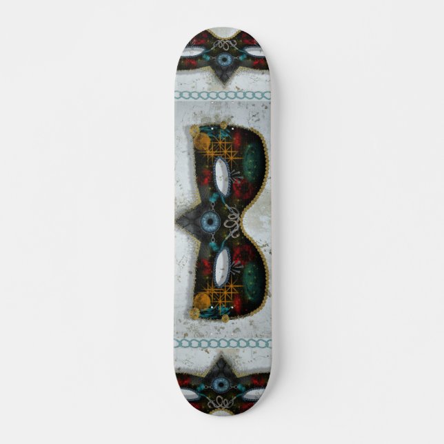 Maske Mini Skateboard Bräda 18,5 Cm (Framsida)