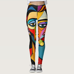 Masken och monstret - Porträtt av en bedragare Leggings