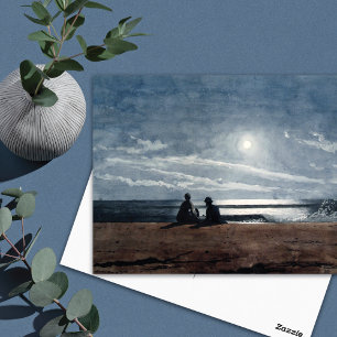 Måskens strandlandskap Winslow Homer Vykort