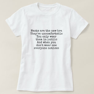Masker är det nya braskämtet t shirt