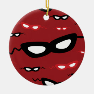 Masker Julgransprydnad Keramik