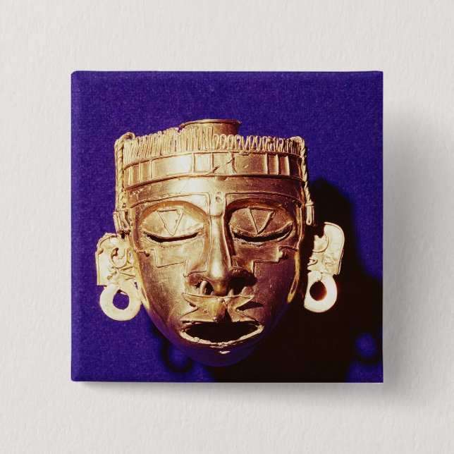 Maskera av guden Xipe Totec Knapp (Framsida)