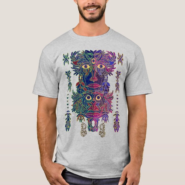 Maskera fem Ögon Stare T Shirt (Framsida)