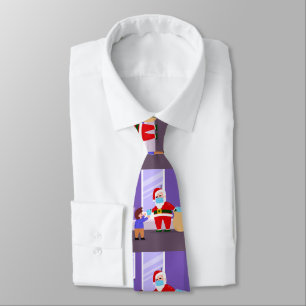 maskera jultomten god jul ansikte slips