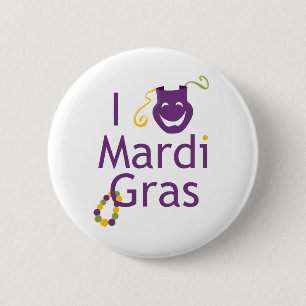 Maskera mig älskar Mardi som Gras knäppas Knapp