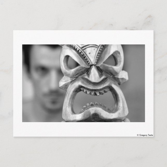 maskera - vykort (Framsida)