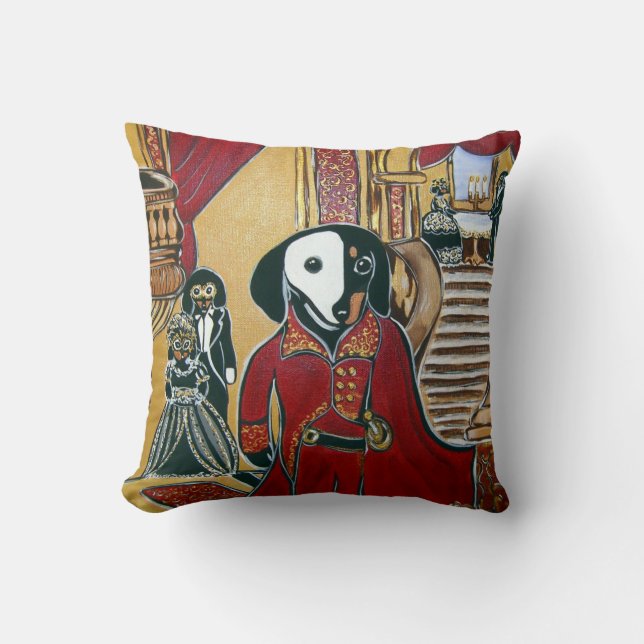 MASKERAD DACKEL KUDDE (Framsida)