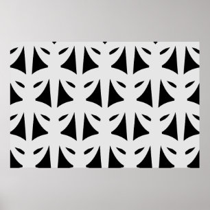 Maskerad i svart och silver poster
