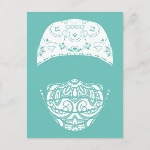 maskerad i vykort för paisley