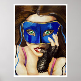 Maskerad-inbjudan Poster