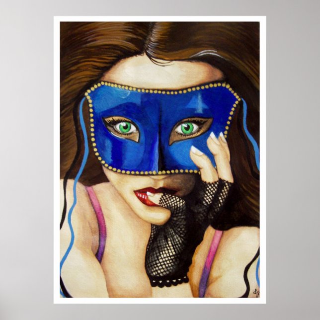 Maskerad-inbjudan Poster (Framsidan)