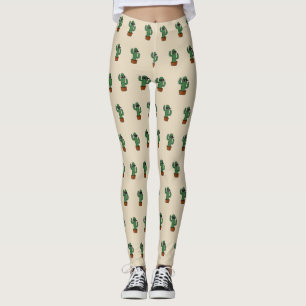Maskerad lömsk bandit för kaktusbandido ninja leggings
