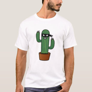 Maskerad lömsk bandit för kaktusbandido ninja t shirt