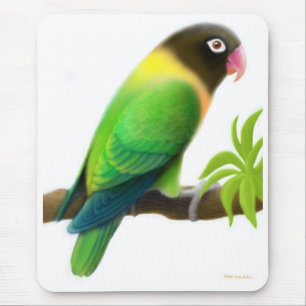 Maskerad Lovebirdgrönt Mousepad Musmatta