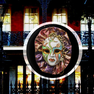 Maskerad, Mardi Gras, Karnevalsmask Knapp