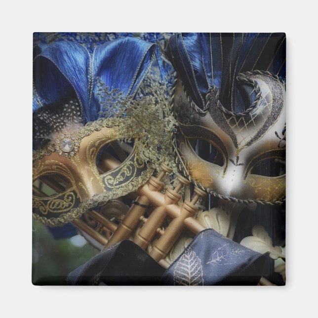 Maskerad Mask Torg Magnet (Framsidan)