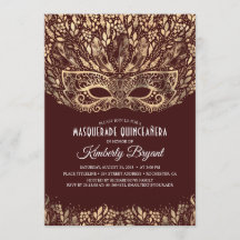 MASKERAD QUINCEANERA 15-ÅRS FÖDELSEDAGSFIRANDE