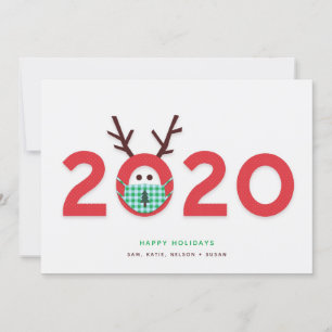 Maskerad Ren 2020 Julkort