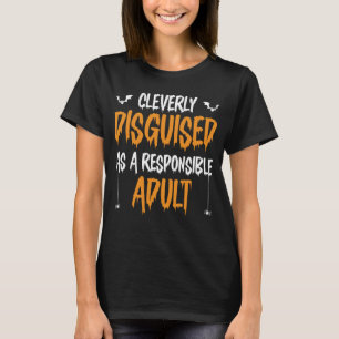 maskerad som ansvarig Vuxen Hallowee T Shirt