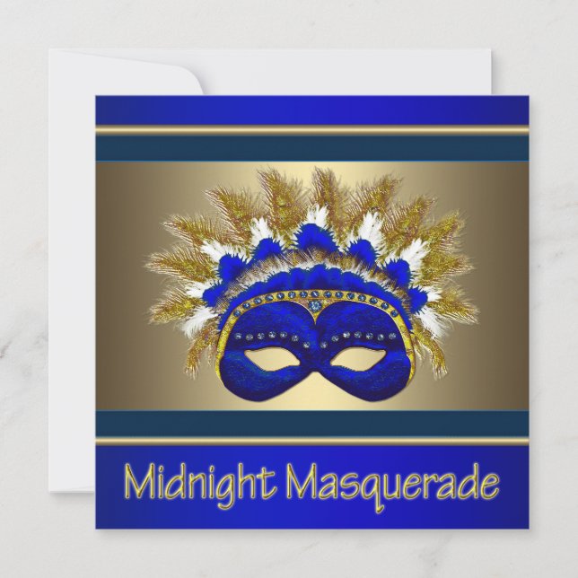 Maskerad Studentfirande Inbjudningar (Framsida)
