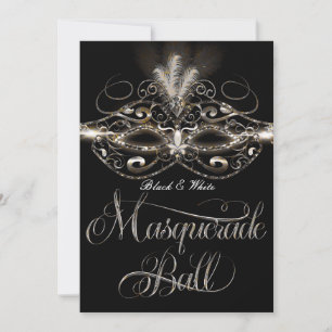 MASKERADBAL Eleganta Festinladningar Inbjudningar