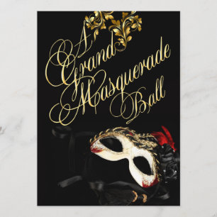 Maskeradbollinbjudan Inbjudningar