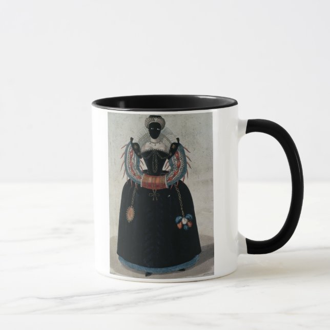 Maskeraddräkt i stilen av Henri III (colo Mugg (Höger)