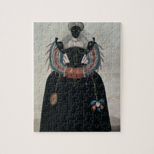 Maskeraddräkt i stilen av Henri III (colo Pussel (Vertikal)