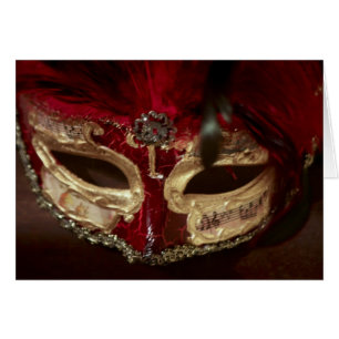 Maskeraden maskerar kortet hälsningskort