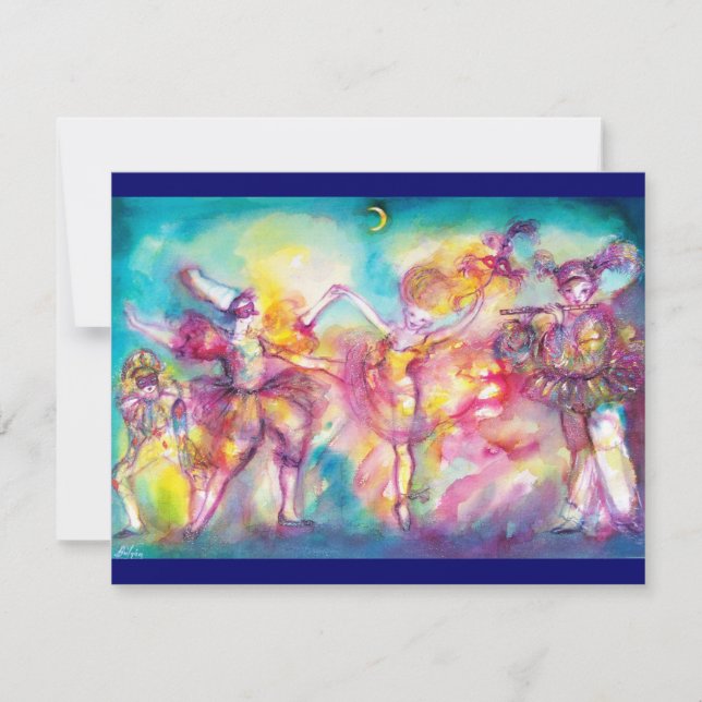 MASKERADFEST, Mardi Gras-masker, Dans, Musik (Framsida)