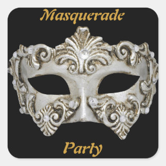 Maskeradfestdekaler Fyrkantigt Klistermärke
