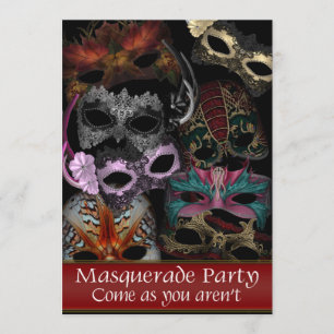 Maskeradfestinbjudningar Inbjudningar
