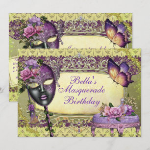 Maskeradfestinbjudningar Inbjudningar