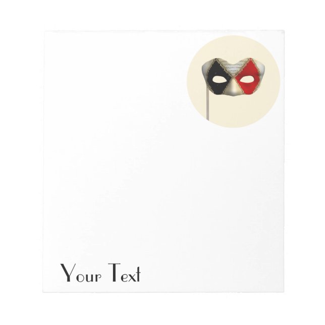 Maskeradmask Anteckningsblock (Framsida)