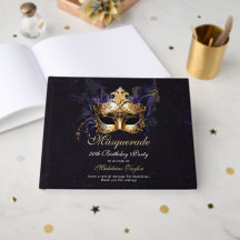 Maskeradmask Gold Purple Dramatisk 50-årsdag
