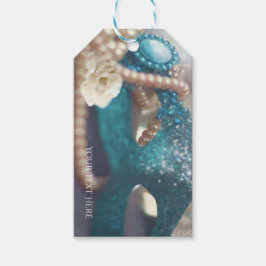 Maskeradmask & Pärlor Regnbåge Party Favor Presentetikett